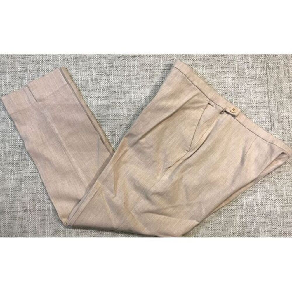 Eileen Fisher Size 4 Tencel, Lyocell, Spandex Beige Slacks Great Condition